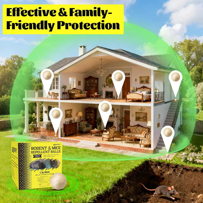 Rodent & Mice Repellent Balls – Long-Lasting Scent (Pack of 15) | Limited Time — 40% Off — Free Delivery
