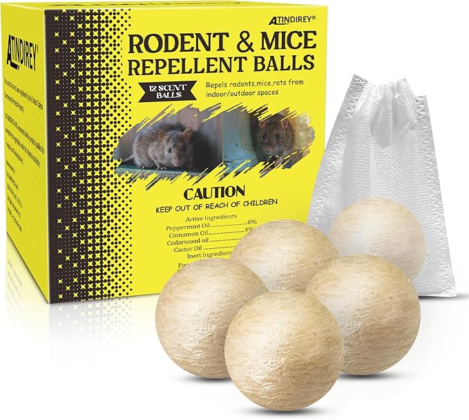 Rodent & Mice Repellent Balls – Long-Lasting Scent (Pack of 15) | Limited Time — 40% Off — Free Delivery