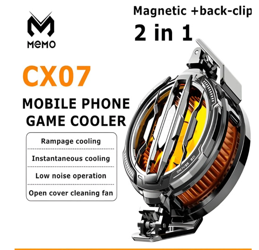 CX07 2 in 1 Cooling Fan (Magnetic+Clip)