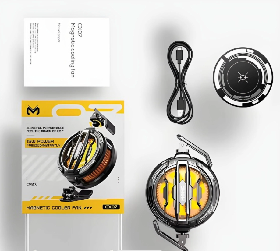 CX07 2 in 1 Cooling Fan (Magnetic+Clip)