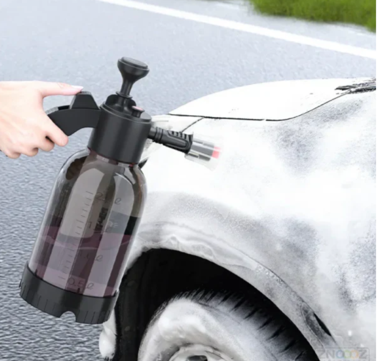 2L Hand Pump Foam Car Wash Sprayer – Air Pressure Cleaning & Gardening Spray Bottle