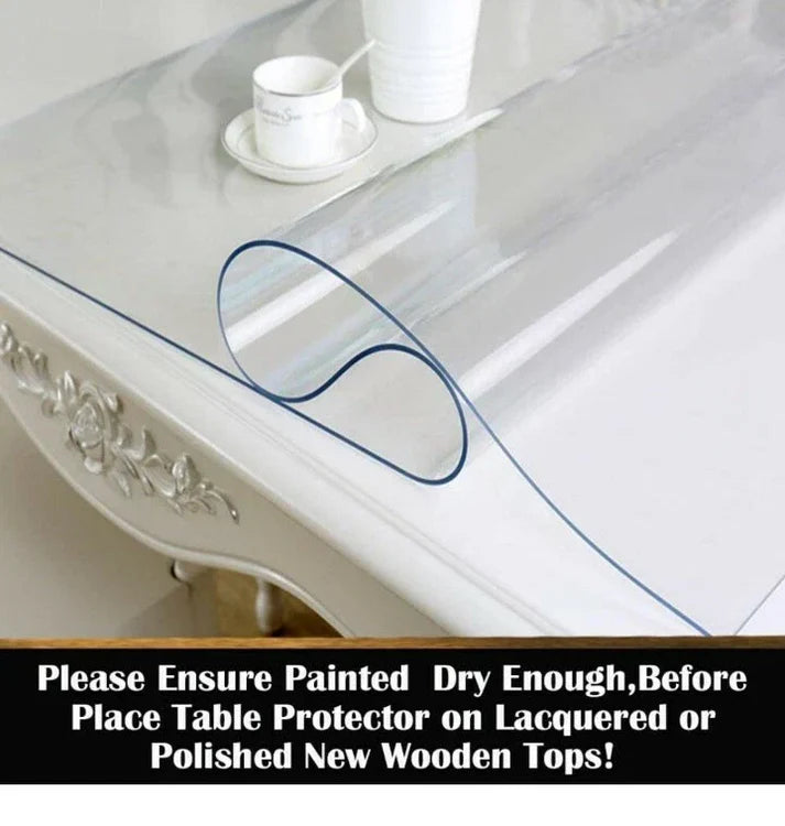 Waterproof Transparent Soft Plastic PVC Sheet 4 mm Tablecloth 5x5 Feet
